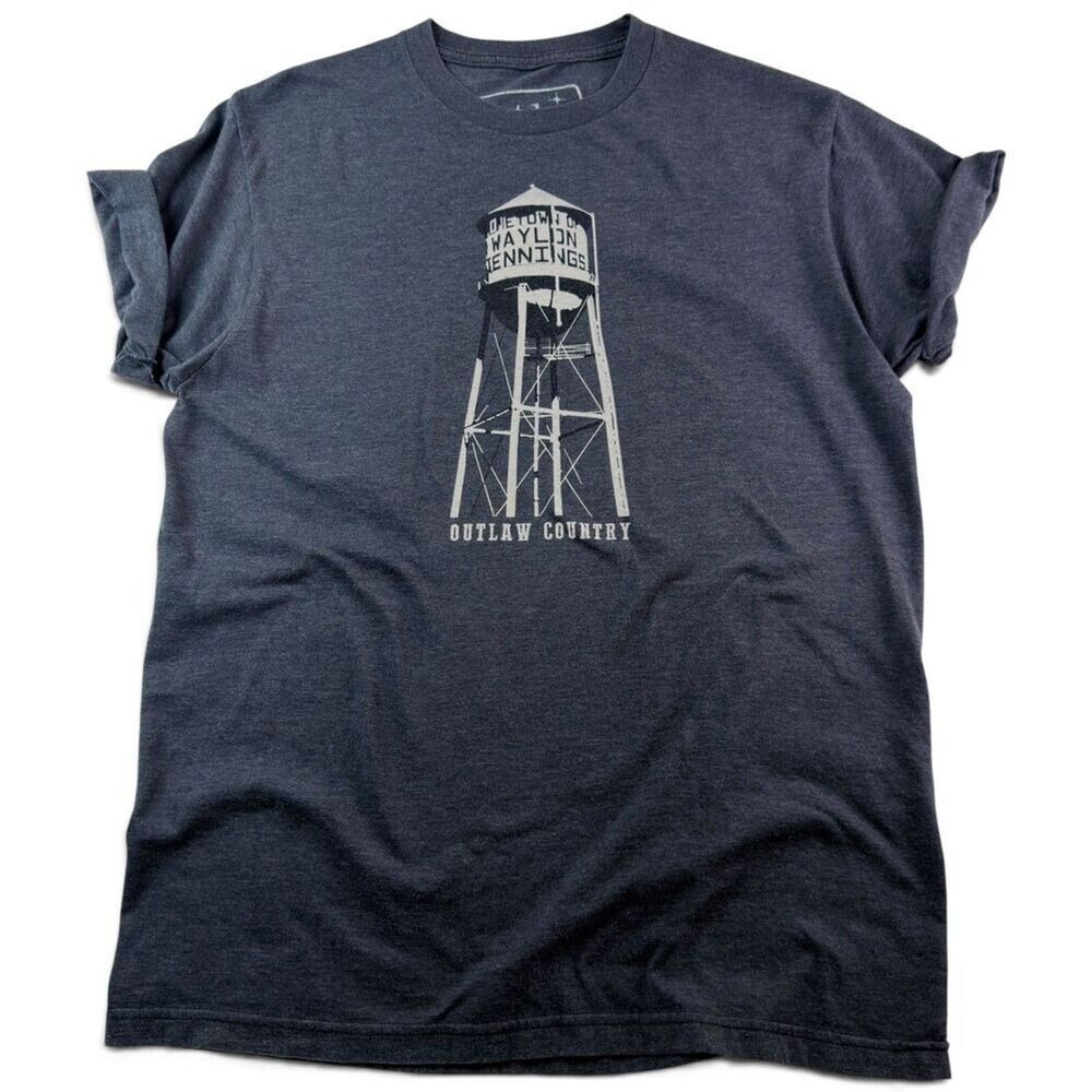 waylon jennings outlaw country water tower graphic tee shirt medium